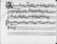  'Harmonice Musices Odhecaton,' a collection of secular songs, was the first book of music to be printed using movable type.  (View Larger)