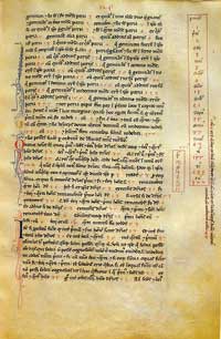 Folio 124r of the Codex magliabechiano, a manuscript of Liber Abaci preserved in the Biblioteca Nazionale di Firenze. (View Larger)
