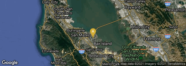 Detail map of Foster City, California, United States