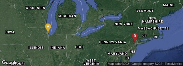 Detail map of Chicago, Illinois, United States,West Orange, New Jersey, United States