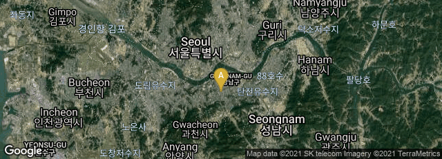 Detail map of Seocho-gu, Seocho-dong, Seoul, South Korea
