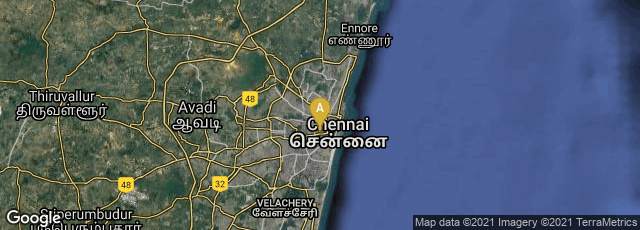 Detail map of Park Town, Chennai, Tamil Nadu, India