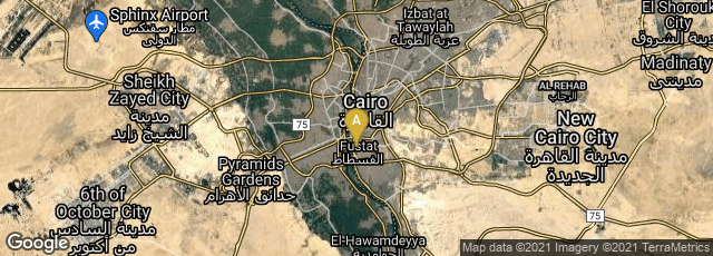 Detail map of Cairo Governorate, Egypt