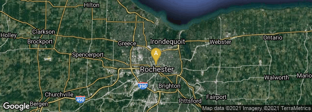 Detail map of Rochester, New York, United States