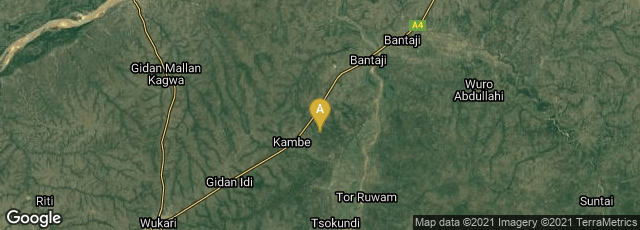 Detail map of Taraba, Nigeria