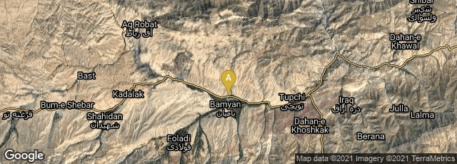 Detail map of Bamian, Bamyan, Afghanistan