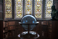 A globe in the present day Merton College Library. (View Larger)