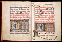 Folios 7v-8r of the Metz Pontifical.