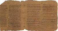 The Crosby-Schoyen codex, a Coptic bible circa 300, and the oldest book in private ownership. (View Larger)