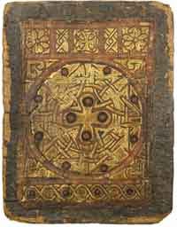 MS M.569 of the Pierpont Morgan Library, considered the finest surviving Coptic bookbinding. (View Larger)