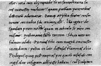 A sample of the humanist script developed by Niccolò de' Niccoli, which became the basis for Francesco Griffo's 'italic' type. (View Larger)