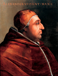  Pope Alexander VI issued a bull granting cesorial powers over book printing to Archbishops and local authorities serving under them. (View Larger)