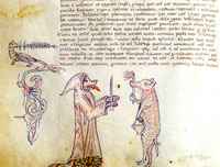 From one of the registers of Innocent III for the period between 1198 and 1120. ASV, Reg. Vat. 5, f. 84v (detail). (View Larger)