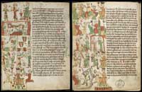 Two pages from the Heidelberg Sachsenspiegel. (View Larger)