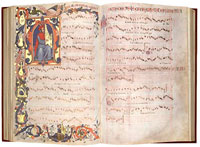 A facsimile version of the Squarcialupi Codex. (View Larger)