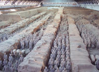 One of three excavation pits of the Terracotta Army. (View Larger)