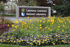 A sign outside the Lawrence Livermore National Laboratory