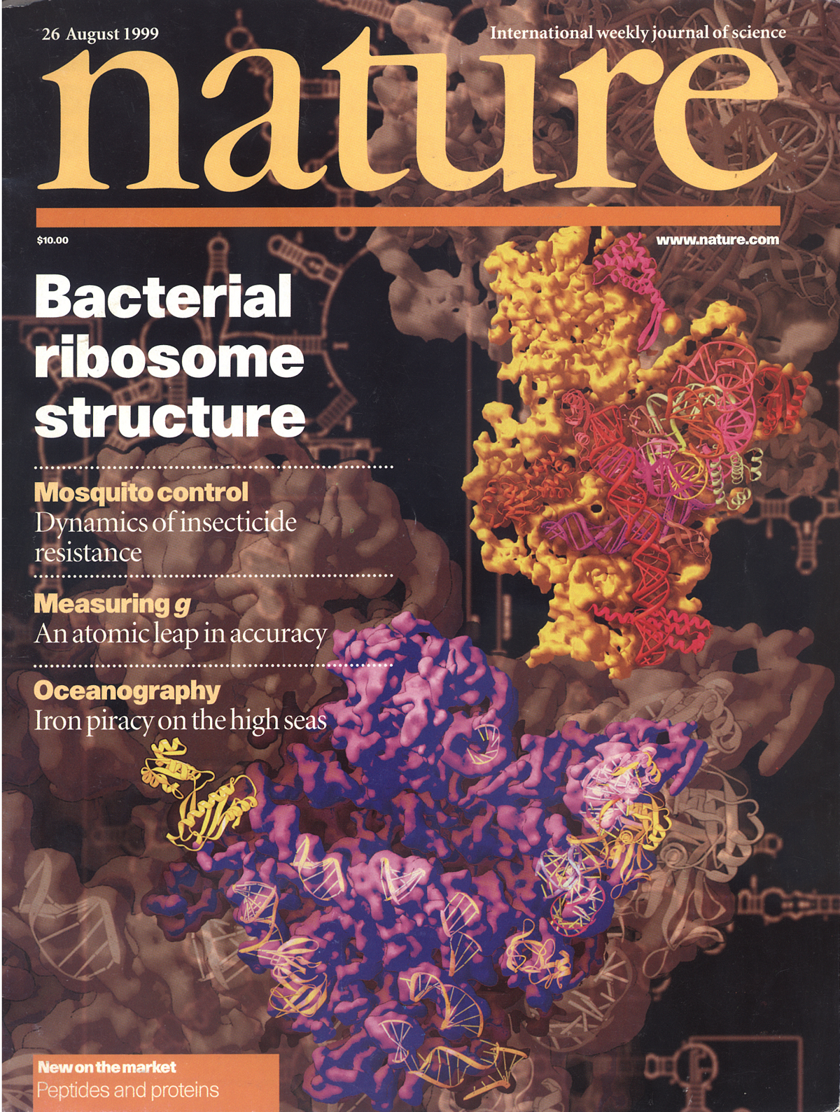 A cover of the journal Nature