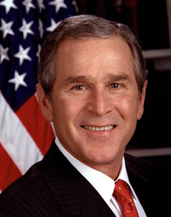 President George W. Bush, the 43rd president of the United States