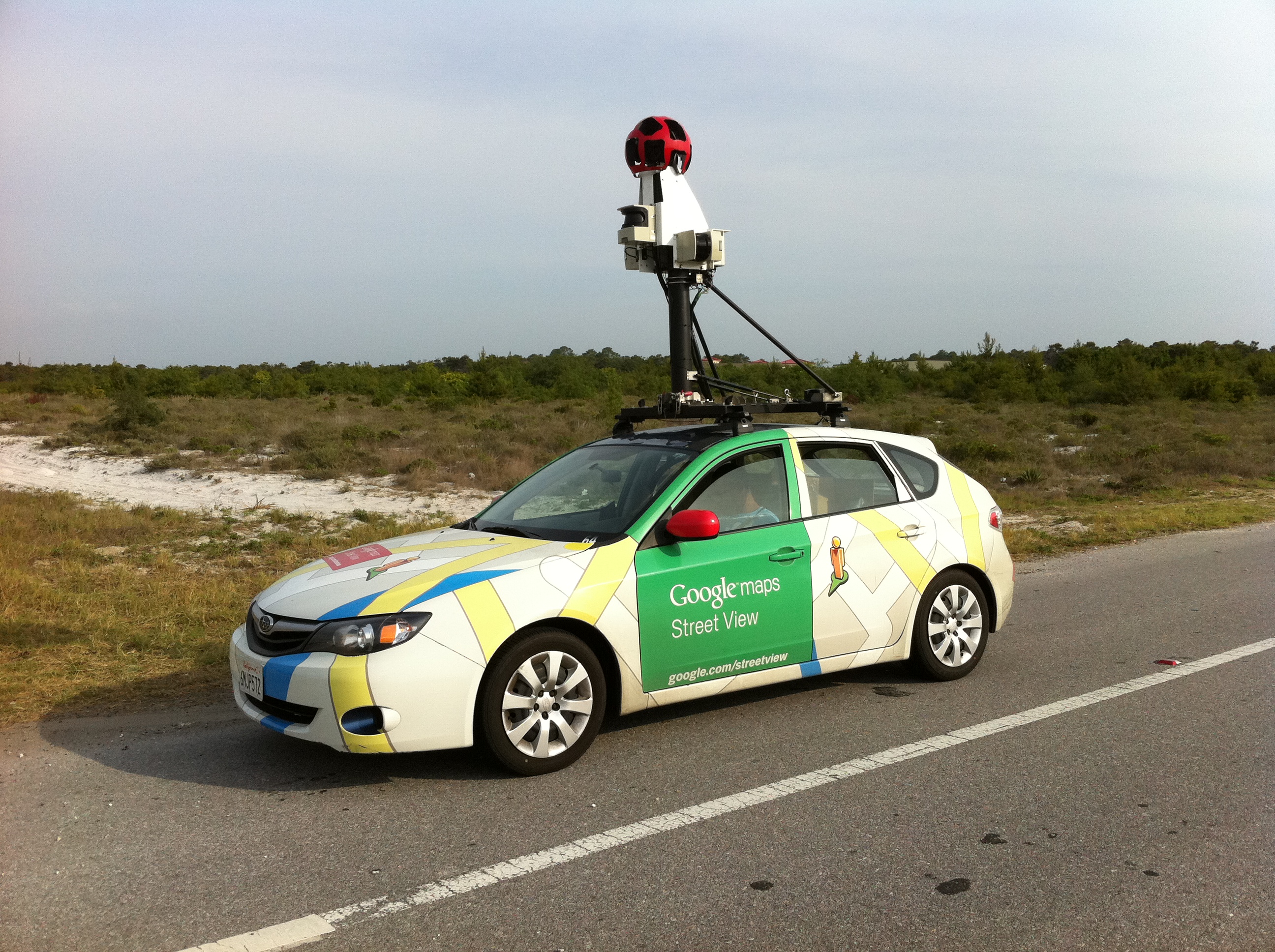 One of the vehicles used to record the images for Google Street View