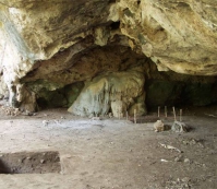Excavation site in Jerimalai Cave in East Timor.