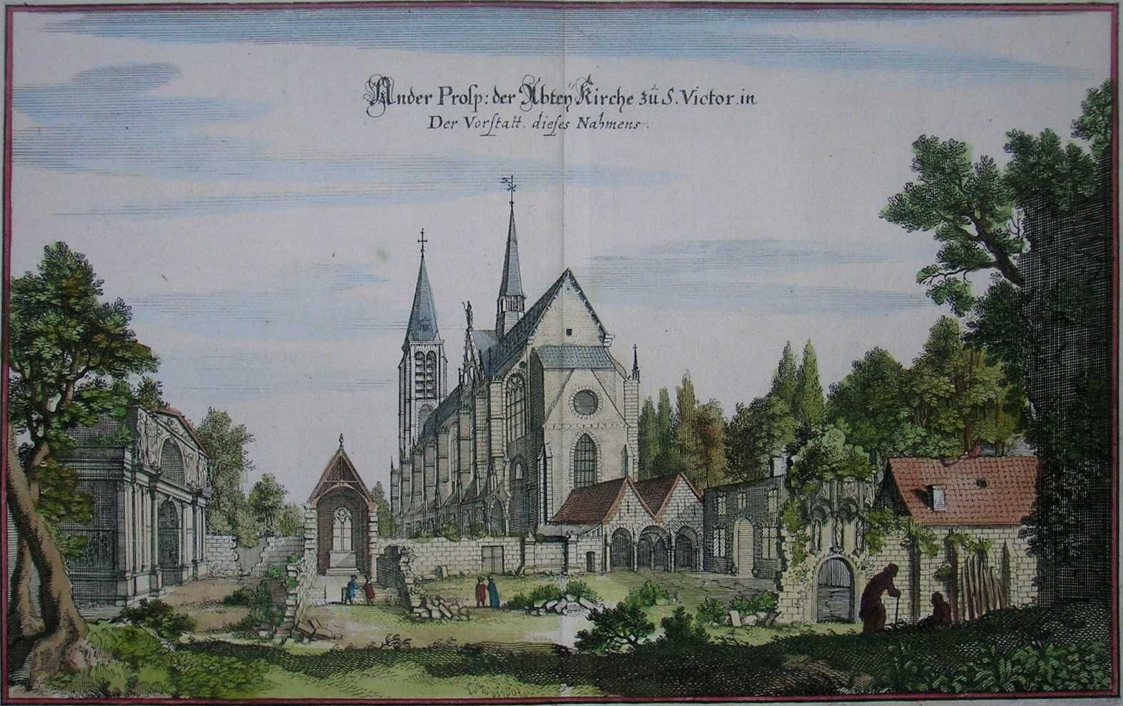 Abbaye Saint Victor de Paris en 1655