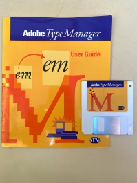 Adobe Type Manager manual and diskette