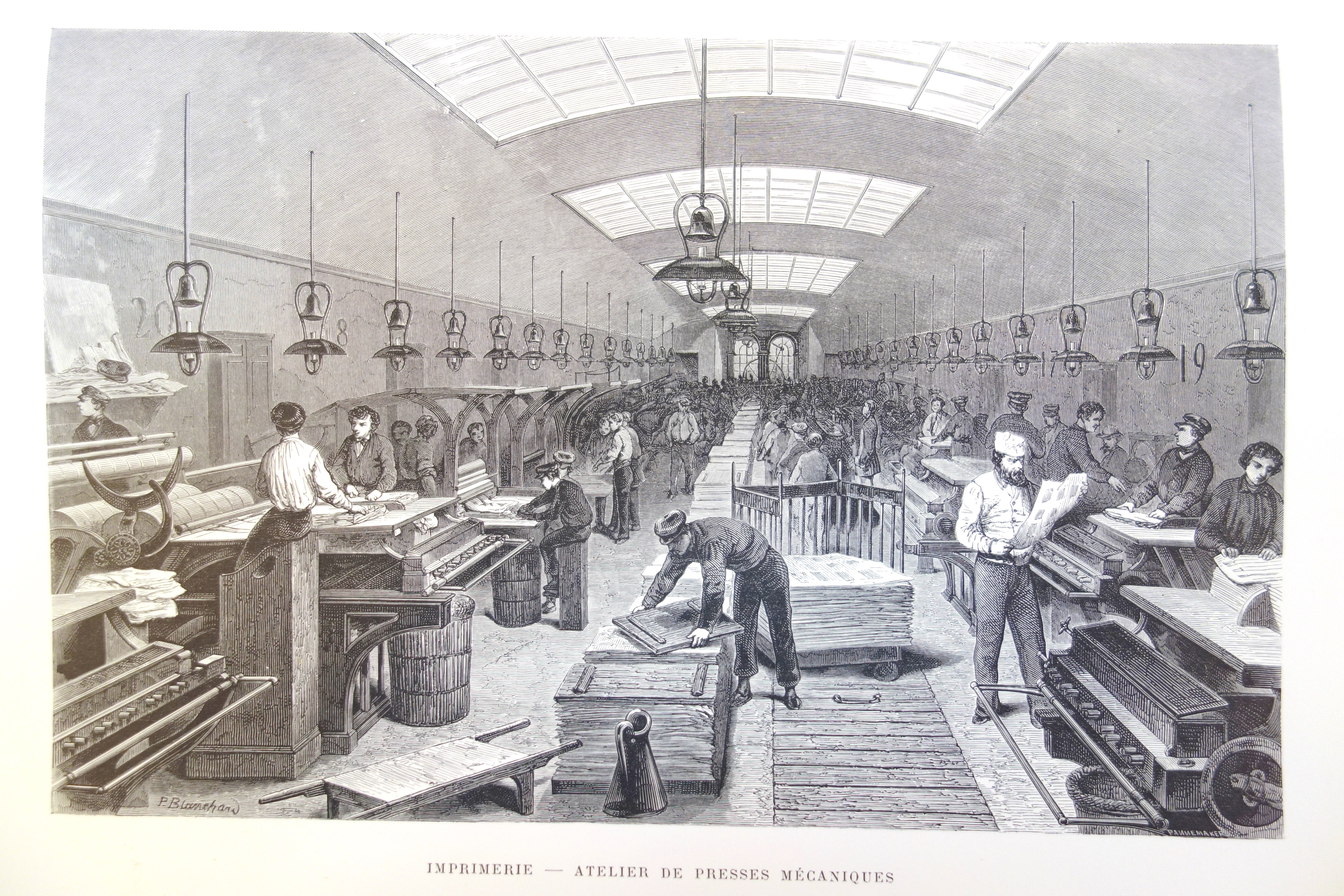Alfred Mame printing machine room