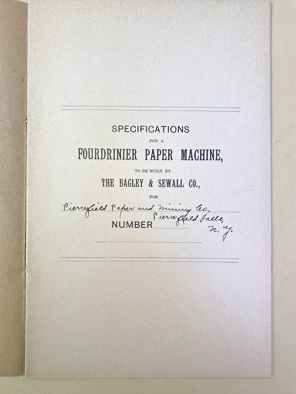 Title page of proposal