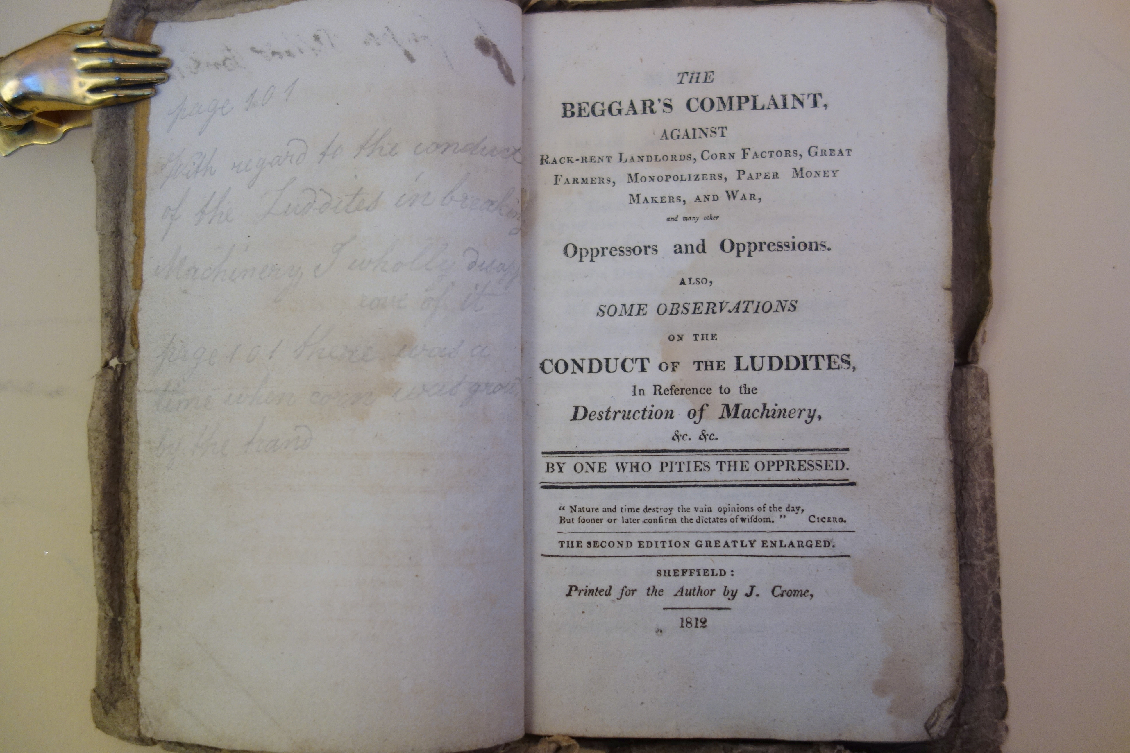Beaumont Beggar's complaint title page