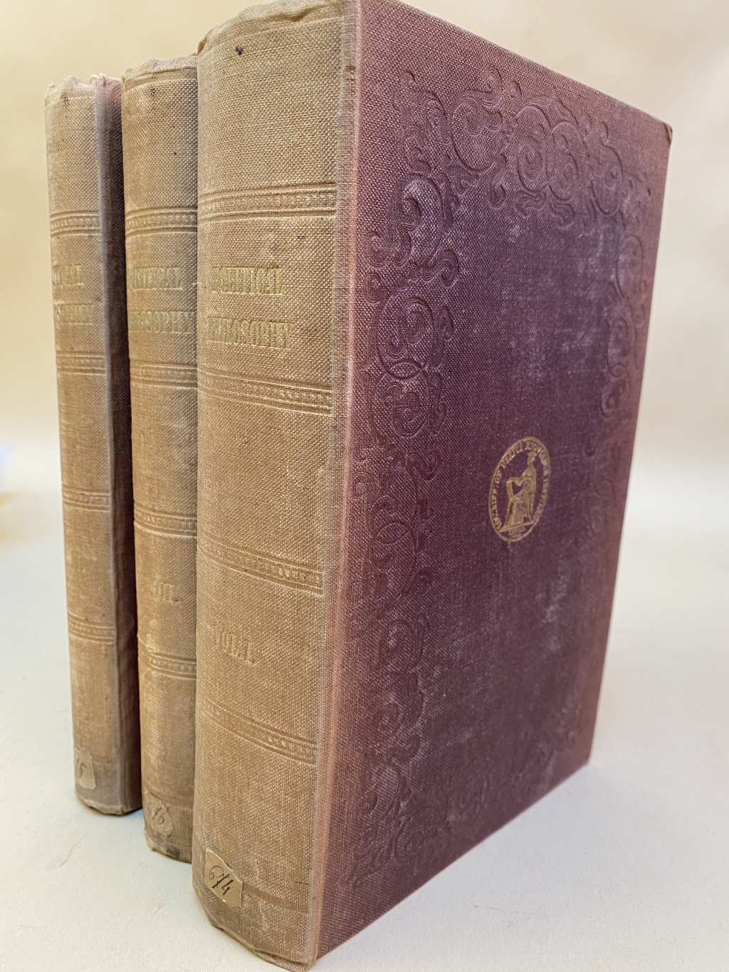 Brougham's Political Philosophy as issued by Charles Knight for the SDUK in 1846. This may be the only work published by the SDUK that had the circular seal of the SDUK stamped into its upper Brougham's Political Philosophy as issued by Charles Knight for the SDUK in 1846. This may be the only work published by the SDUK that had the circular seal of the SDUK stamped into its upper