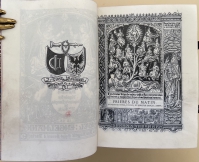 Claye's printer's mark appears rather prominently in the volume on the verso on the title page.