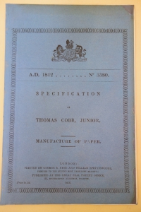 Cover of Thomas Cobb patent