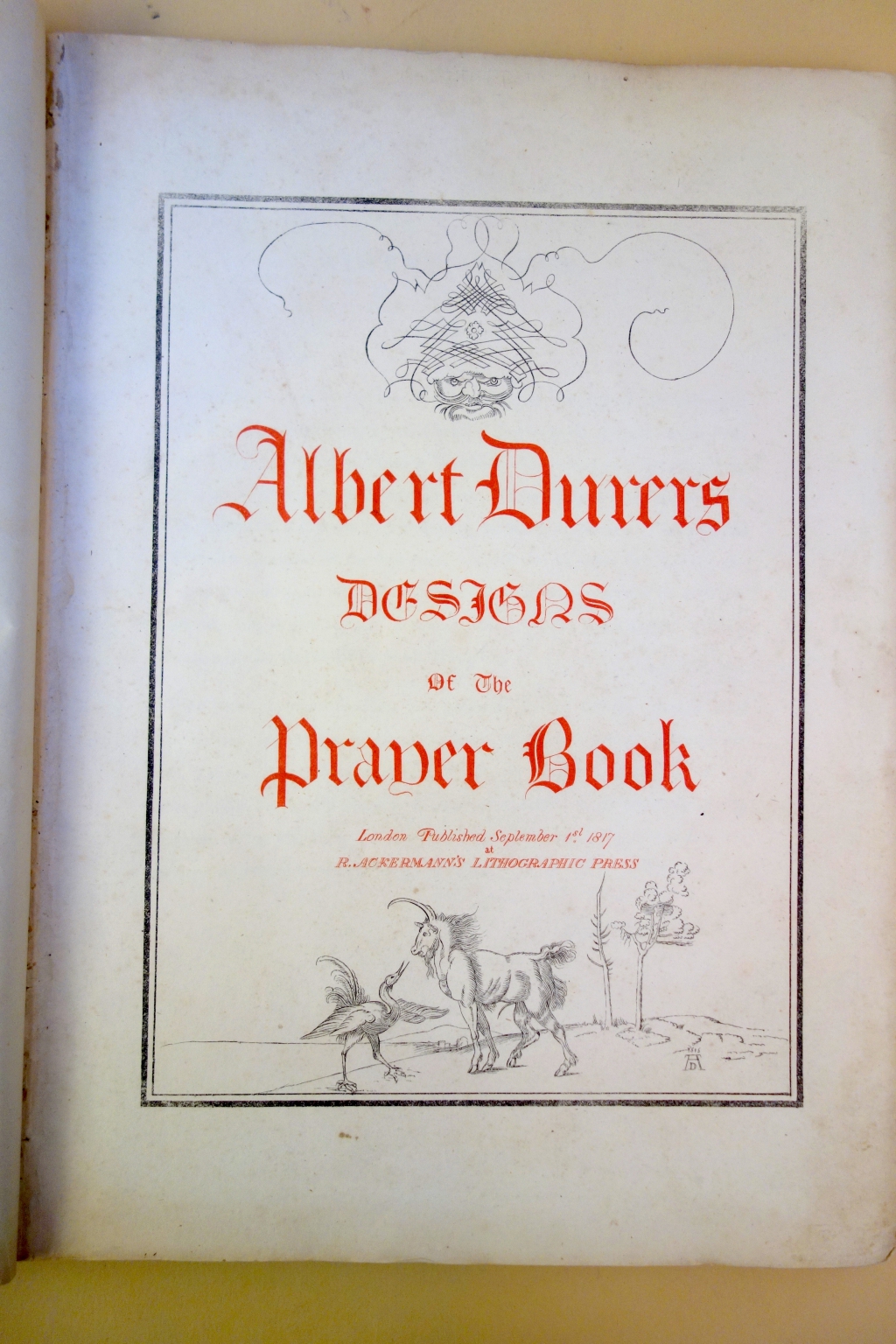 Durers Designs 1817 title page