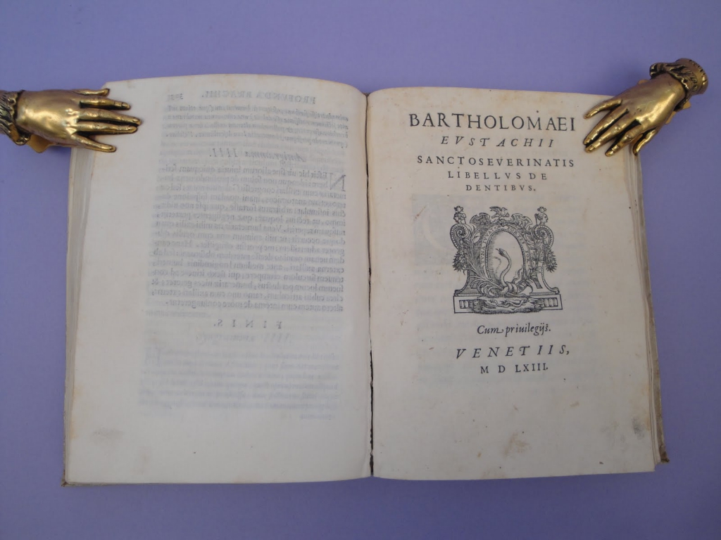 Eustachi, Libellus de dentibus title page
