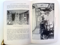 In this page opening on the left we see the storeroom for the traditional lithographic stone while on the right we see the photography department associated with more modern methods of lithog