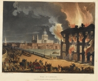 Fire at Albion Mill   Microcosm of London (1808 1811), 35   BL