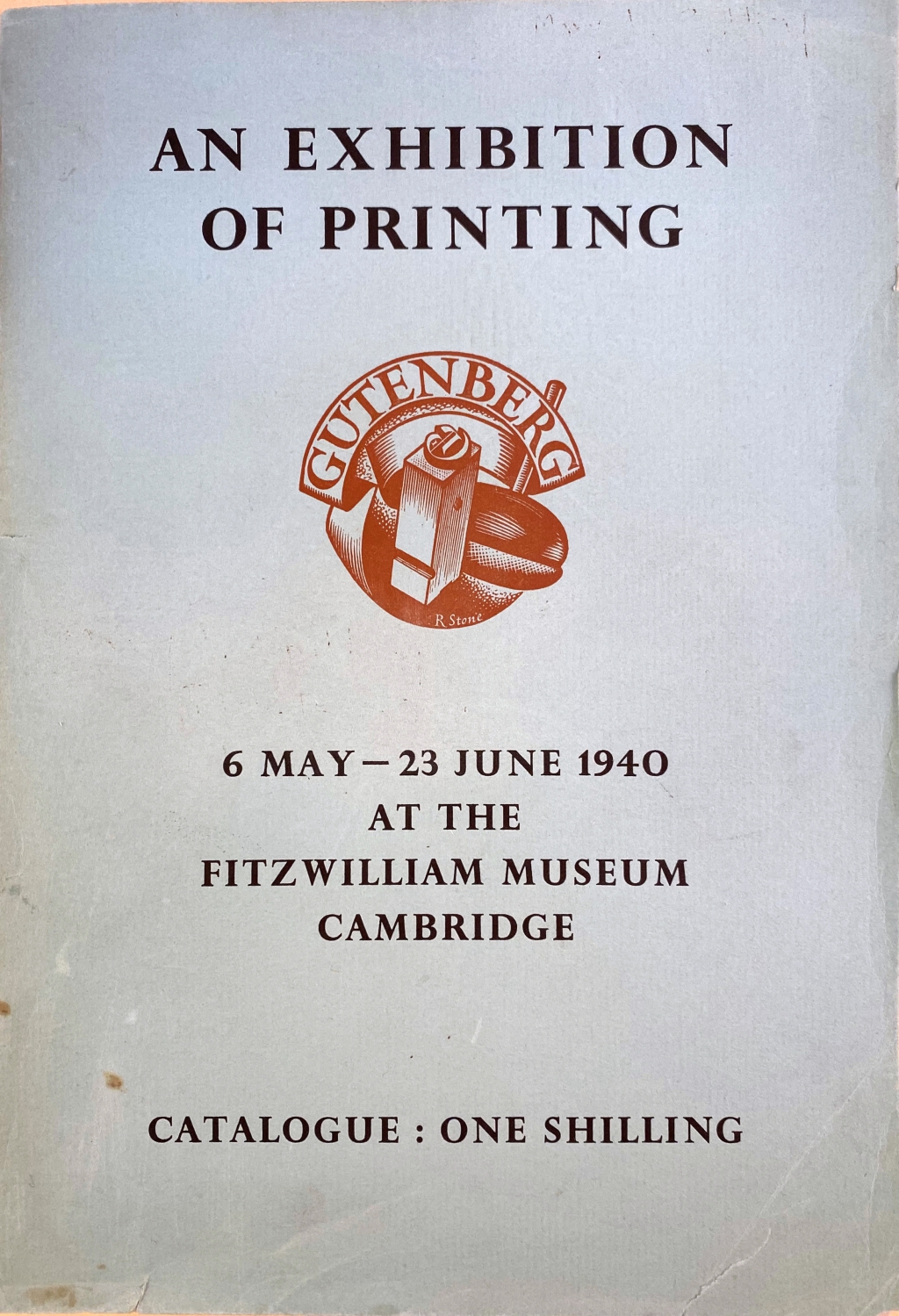Fitzwilliam Exhibition catalogue cover.