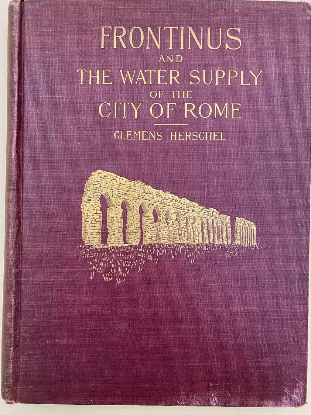 Cover of Herschel Translation of Frontinus on Water Supply of Rome