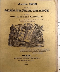 Cover of Girardin's 1838 Almanach de France