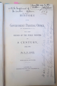 Government Printing Office Title page