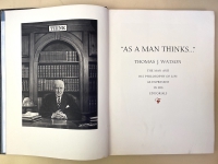 This finely produced book reprinting Thomas J. Watson's editorials, was issued for IBM employees in 1955, the year before Thomas J. Watson's death.