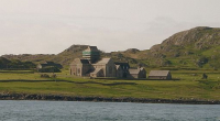 Iona Abbey from water