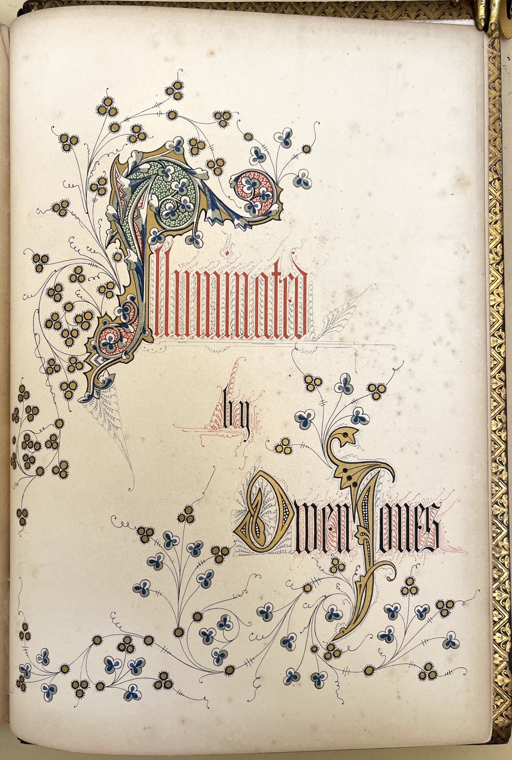 Colophon stating "Illuminated by Owen Jones"