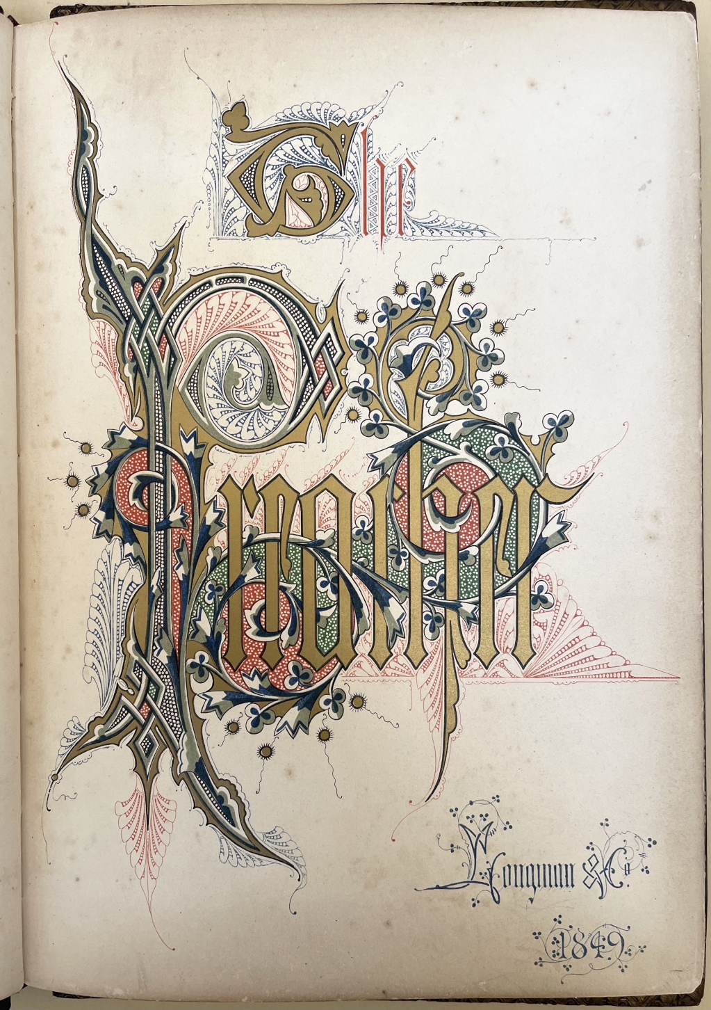 The Preacher title page, illuminated by Owen Jones