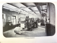 Two huge web presses built by Koenig und Bauer. One is visible behind the first press.