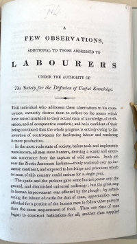 First page of A few observations additional to those addressed to labourers.