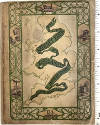 Color-printed upper printed wrapper of the 1841 Journey-Book of England Hampshire.