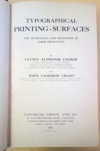 Typographical Printing Surfaces title page