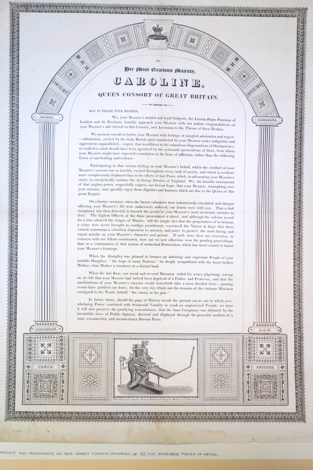 Broadside issued by the Letterpress Printers of London
